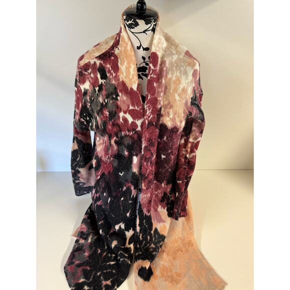 Chico’s Sweaters - Chico’s Women’s Cardigan 0 Size  Small  Y2k 90's Style Long Burgundy Peach